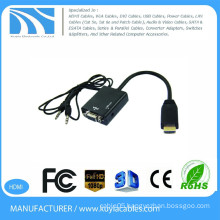 Kuyia VGA to HDMI adapter 1080P HDMI Male to VGA Female with Video Converter Adapter Cable for PC DVD HDTV
